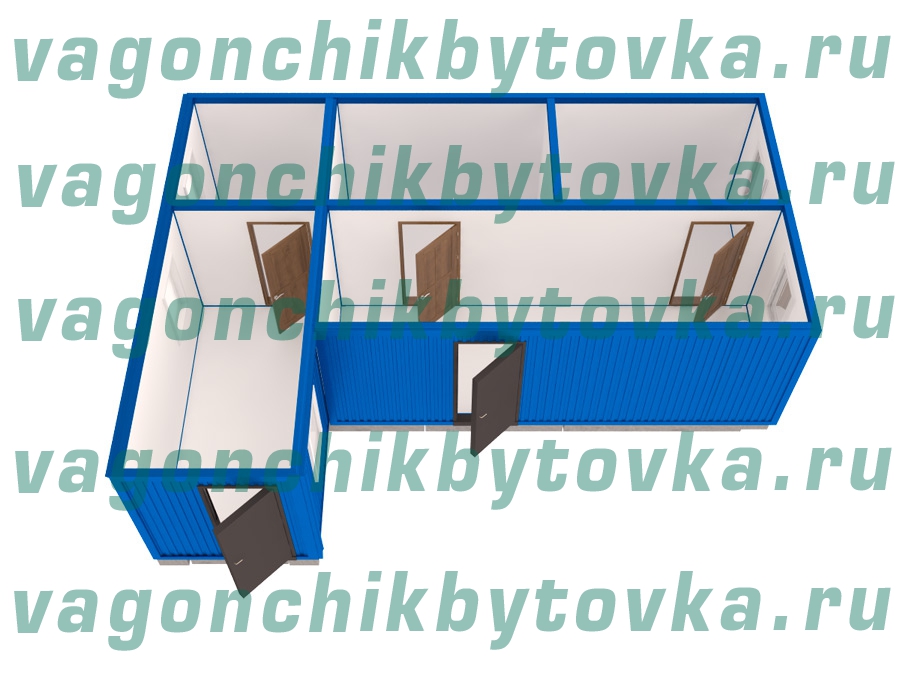 Модульный административно-бытовой штаб для строительных объектов